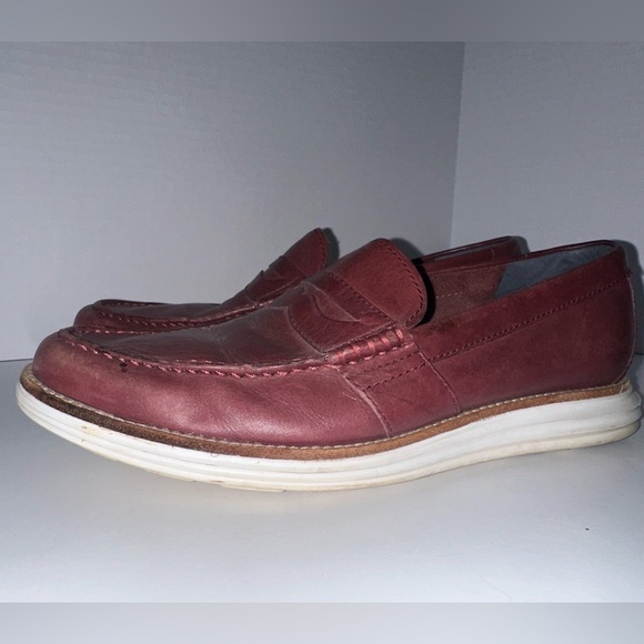 Cole Haan Lunargrand Penny Loafers in Oxblood Leather 9.5 main image 8